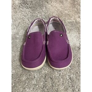 Walk Hero Women's Size 8w Purple Canvas Arch Support Light Weight